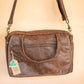 The Real McCaul Leathergoods Shoulder Bags Jack Satchel - Cowhide - Premium Marble Brown Australian Made Australian Owned Jack Laptop Leather Travel Satchel Briefcase- Made In Australia