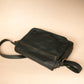 The Real McCaul Leathergoods Shoulder Bags Zeuss Satchel - Cowhide - Black Australian Made Australian Owned Men's Leather Satchel Made In Australia- Laptop/iPad
