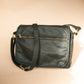 The Real McCaul Leathergoods Shoulder Bags Zeuss Satchel - Cowhide - Black Australian Made Australian Owned Men's Leather Satchel Made In Australia- Laptop/iPad