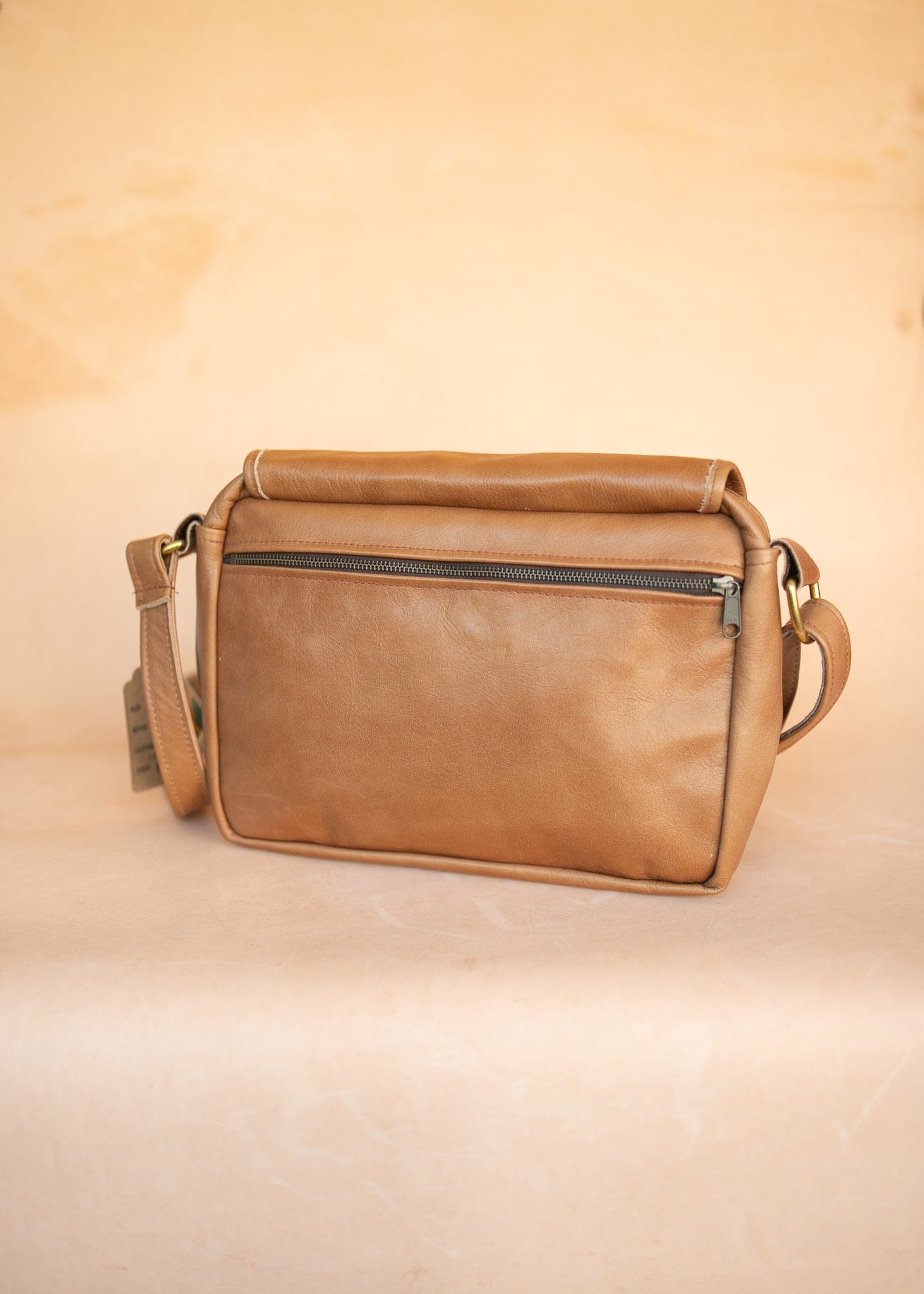 The Real McCaul Leathergoods Shoulder Bags Zeuss Satchel - Cowhide - Tan Australian Made Australian Owned Men's Leather Satchel Made In Australia- Laptop/iPad