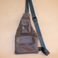 The Real McCaul Leathergoods Travel Bag The John Crossbody Sling Bag - Cowhide - Chestnut Australian Made Australian Owned The John Crossbody Sling Bag - Cowhide - Chestnut