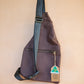 The Real McCaul Leathergoods Travel Bag The John Crossbody Sling Bag - Cowhide - Eggplant Australian Made Australian Owned The John Crossbody Sling Bag - Cowhide - Eggplant