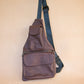 The Real McCaul Leathergoods Travel Bag The John Crossbody Sling Bag - Cowhide - Eggplant Australian Made Australian Owned The John Crossbody Sling Bag - Cowhide - Eggplant