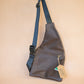 The Real McCaul Leathergoods Travel Bag The John Crossbody Sling Bag - Cowhide - Mottle Brown Australian Made Australian Owned The John Crossbody Sling Bag - Cowhide - Mottle Brown