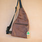 The Real McCaul Leathergoods Travel Bag The John Crossbody Sling Bag - Cowhide - Premium Marble Brown Australian Made Australian Owned The John Crossbody Sling Bag - Cowhide - Premium Marble Brown
