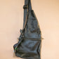 The Real McCaul Leathergoods Travel Bag The John Crossbody Sling Bag - Premium Kangaroo - Black Australian Made Australian Owned The John Crossbody Sling Bag - Premium Kangaroo - Black