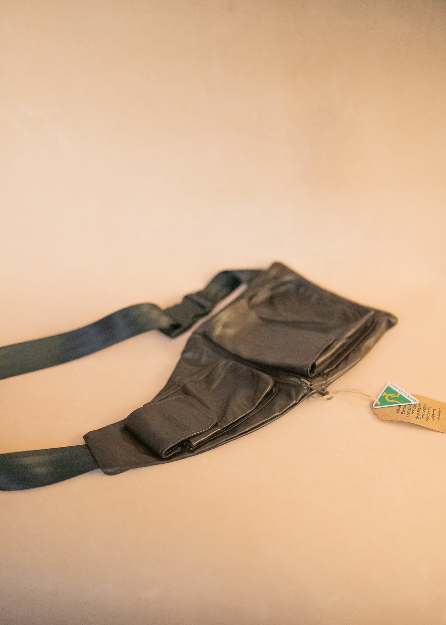 The Real McCaul Leathergoods Travel Bag The John Crossbody Sling Bag - Premium Kangaroo - Brown Australian Made Australian Owned The John Crossbody Sling Bag - Premium Kangaroo - Brown