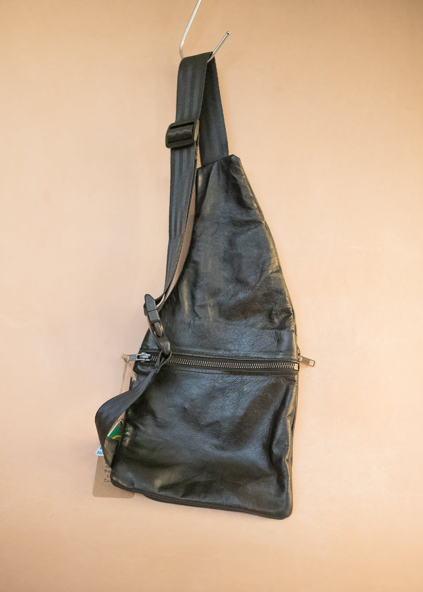 The Real McCaul Leathergoods Travel Bag The John Crossbody Sling Bag - Premium Kangaroo - Brown Australian Made Australian Owned The John Crossbody Sling Bag - Premium Kangaroo - Brown