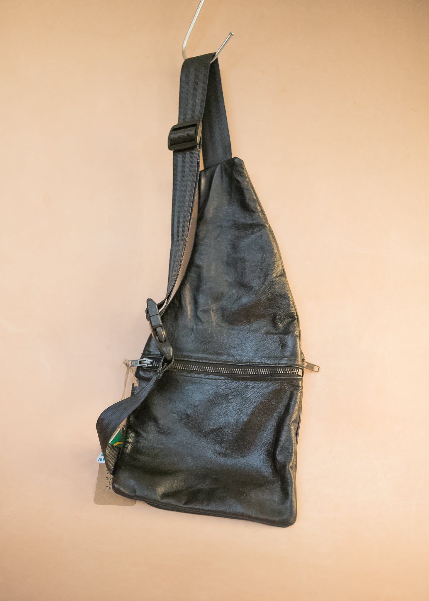 The Real McCaul Leathergoods Travel Bag The John Crossbody Sling Bag - Premium Kangaroo - Brown Australian Made Australian Owned The John Crossbody Sling Bag - Premium Kangaroo - Brown