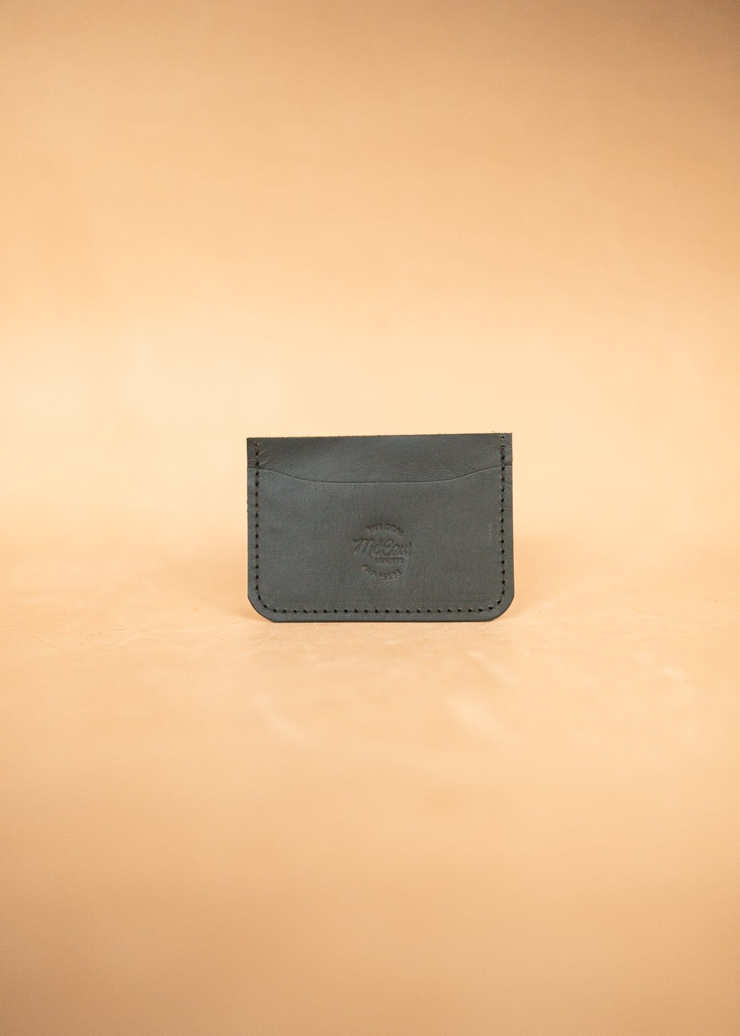 The Real McCaul Leathergoods Wallet Black Compact Card Holder Wallet - Three Pocket Australian Made Australian Owned Leather Card Holder Wallet - Three Pocket Made in Australia