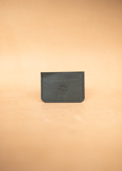 The Real McCaul Leathergoods Wallet Black Compact Card Holder Wallet - Three Pocket Australian Made Australian Owned Leather Card Holder Wallet - Three Pocket Made in Australia
