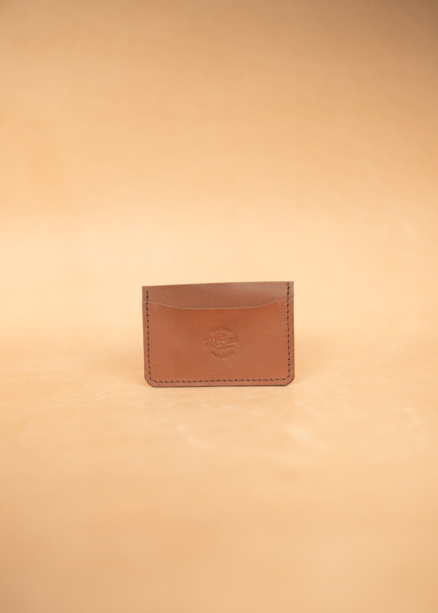 The Real McCaul Leathergoods Wallet Compact Card Holder Wallet - Three Pocket Australian Made Australian Owned Leather Card Holder Wallet - Three Pocket Made in Australia
