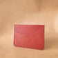 The Real McCaul Leathergoods Wallet Red Card Holder Wallet - Three Pocket Australian Made Australian Owned Leather Card Holder Wallet - Three Pocket Made in Australia