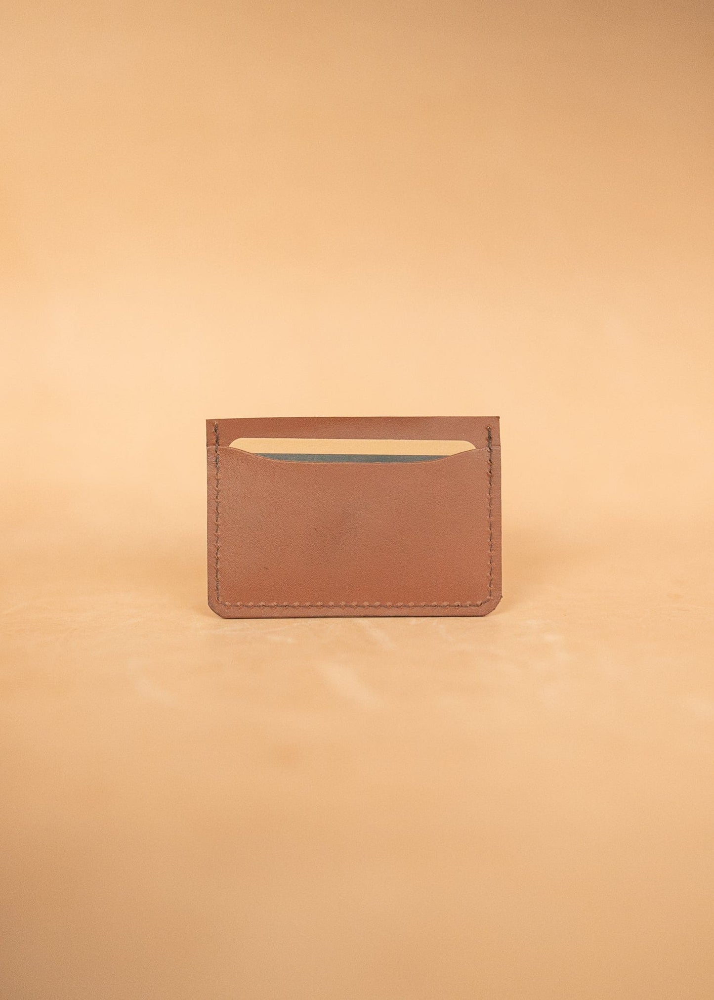 The Real McCaul Leathergoods Wallet Tan Compact Card Holder Wallet - Three Pocket Australian Made Australian Owned Leather Card Holder Wallet - Three Pocket Made in Australia