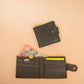 The Real McCaul Leathergoods Wallets Bifold Wallet With Coin Zip - Kangaroo Australian Made Australian Owned Australian Made Leather Bifold Wallet With Coin Zip and Clip - Kangaroo