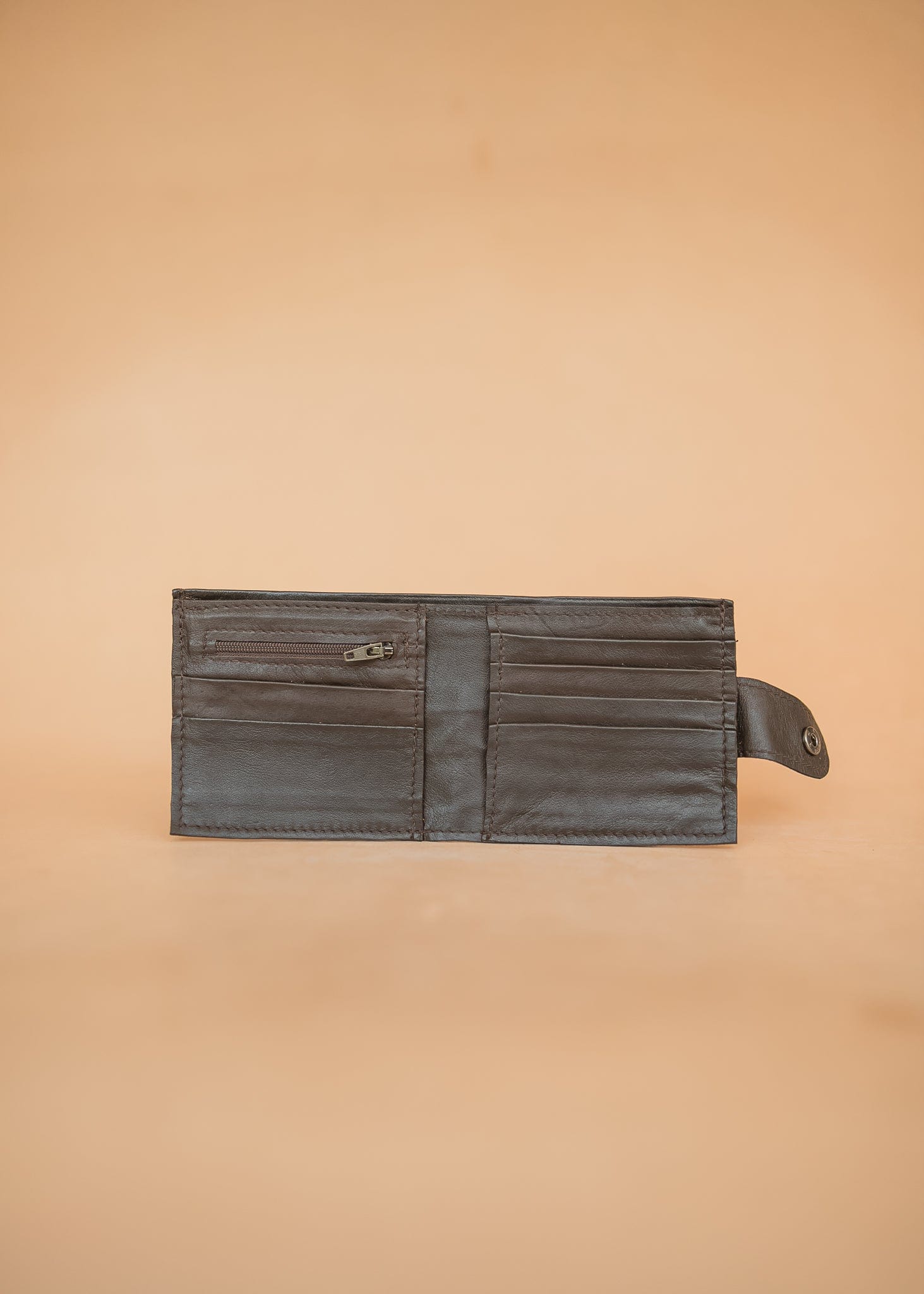 The Real McCaul Leathergoods Wallets Bifold Wallet With Coin Zip - Kangaroo Australian Made Australian Owned Australian Made Leather Bifold Wallet With Coin Zip and Clip - Kangaroo