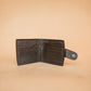 The Real McCaul Leathergoods Wallets Bifold Wallet With Coin Zip - Kangaroo Australian Made Australian Owned Australian Made Leather Bifold Wallet With Coin Zip and Clip - Kangaroo