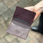 The Real McCaul Leathergoods Wallets Dark Brown Four Pocket Card Wallet Australian Made Australian Owned Leather 2 Card Wallet Holder Made In Australia 