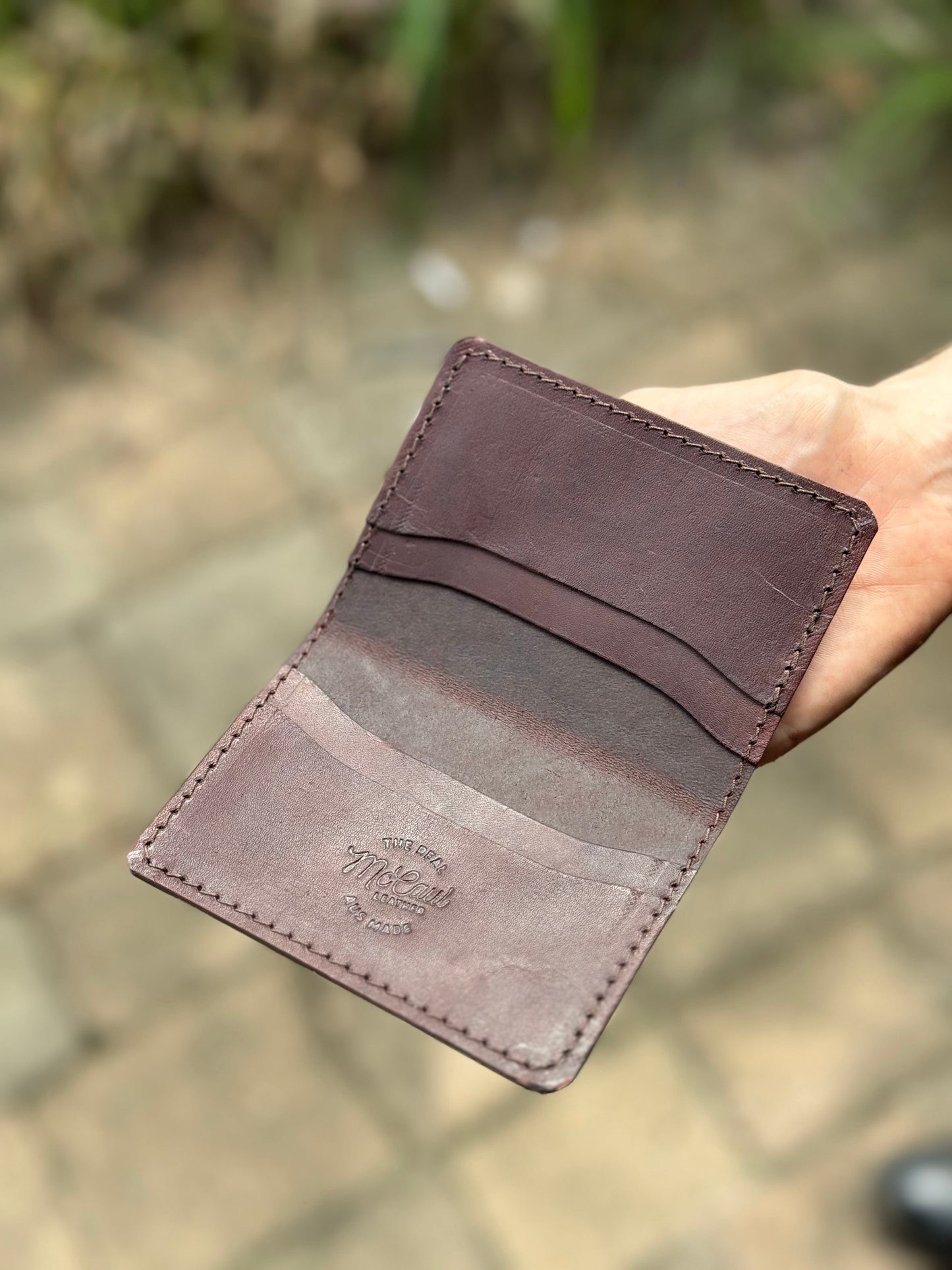 The Real McCaul Leathergoods Wallets Four Pocket Card Wallet Australian Made Australian Owned Leather 2 Card Wallet Holder Made In Australia 