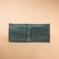 The Real McCaul Leathergoods Wallets Juniper Green Large Bifold Wallet - Kangaroo Australian Made Australian Owned Bifold Kangaroo Leather Wallet- Made In Australia