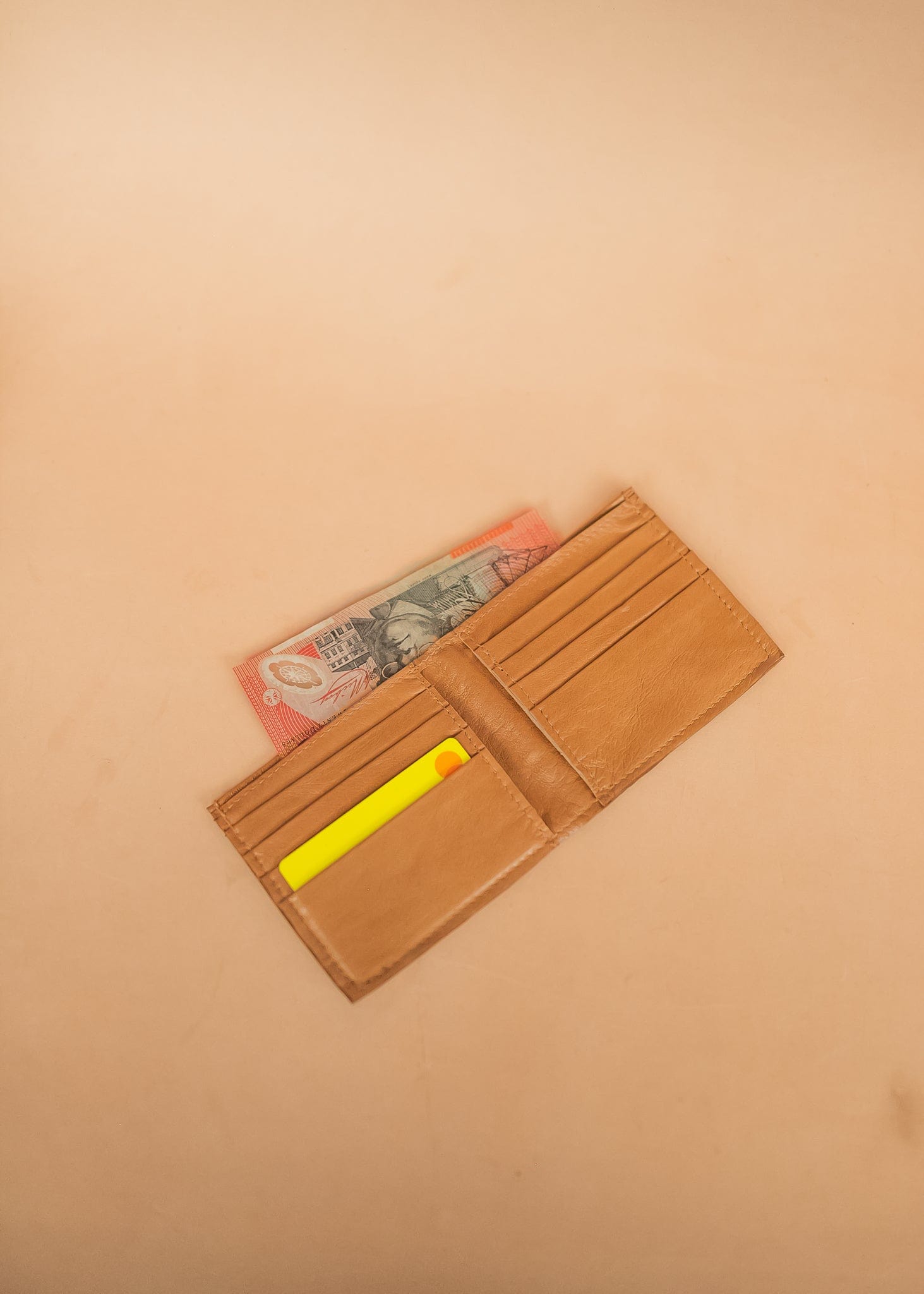 The Real McCaul Leathergoods Wallets Large Bifold Wallet - Kangaroo Australian Made Australian Owned Bifold Kangaroo Leather Wallet- Made In Australia