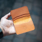The Real McCaul Leathergoods Wallets Tan Four Slot Card Wallet Australian Made Australian Owned Leather 2 Card Wallet Holder Made In Australia 