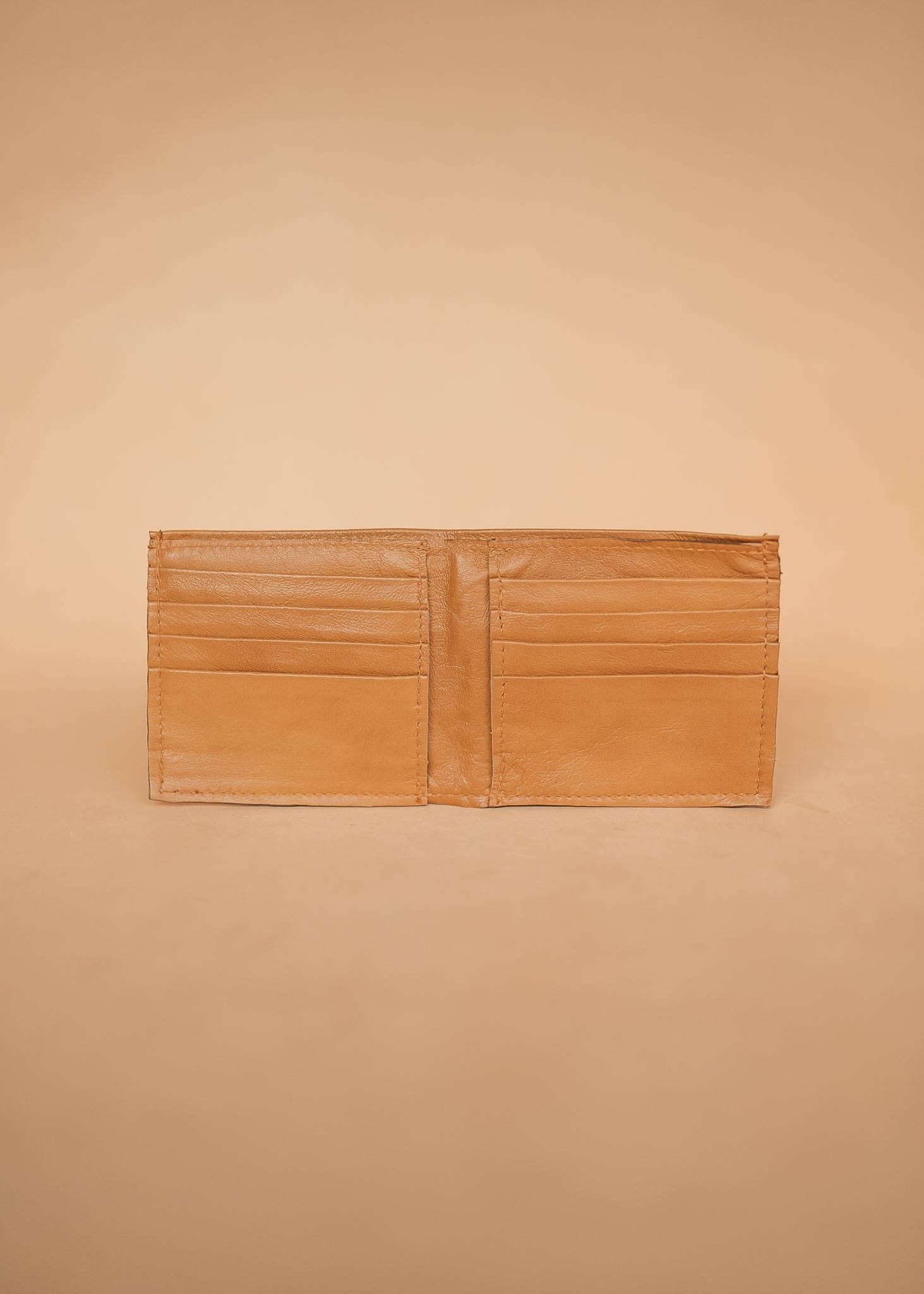 The Real McCaul Leathergoods Wallets Tan Large Bifold Wallet - Kangaroo Australian Made Australian Owned Bifold Kangaroo Leather Wallet- Made In Australia