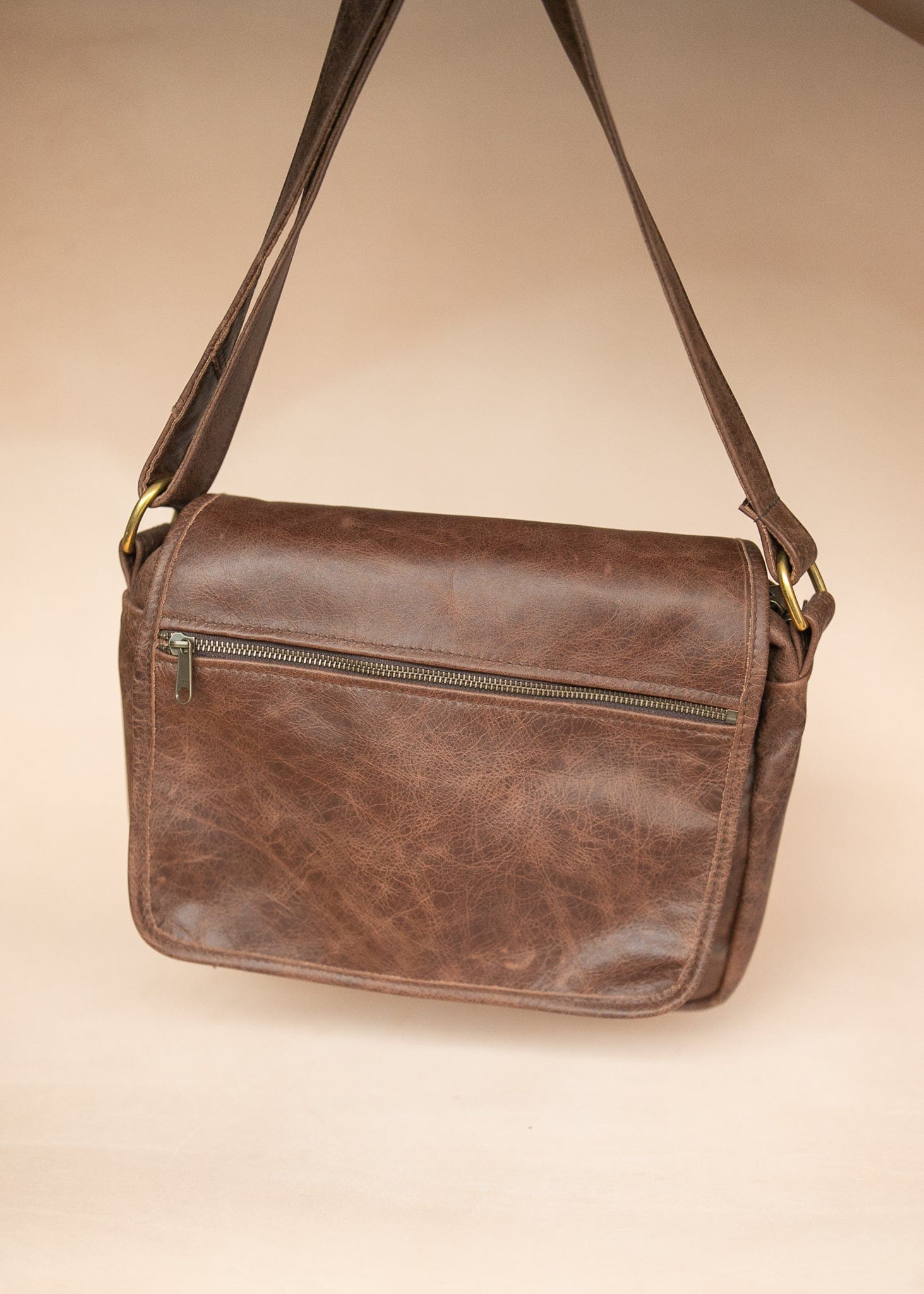 The Real McCaul Leathergoods Zeuss Satchel - Cowhide Australian Made Australian Owned Men's Leather Satchel Made In Australia- Laptop/iPad
