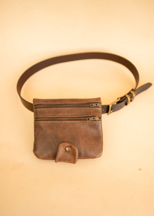 The Real McCaul Multi-Wallet Multi Wallet Belt Pouch - Cowhide Australian Made Australian Owned Made in Australia Travel Belt Multi-Wallet (Cowhide Leather)