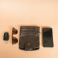 The Real McCaul Multi-Wallet Multi Wallet Belt Pouch - Kangaroo - With Shoulder Strap Australian Made Australian Owned Australian Made Leather Multi-Wallet Travel Belt Pouch (Kangaroo)