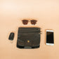 The Real McCaul Multi-Wallet Multi Wallet Belt Pouch - Kangaroo - With Shoulder Strap Australian Made Australian Owned Australian Made Leather Multi-Wallet Travel Belt Pouch (Kangaroo)