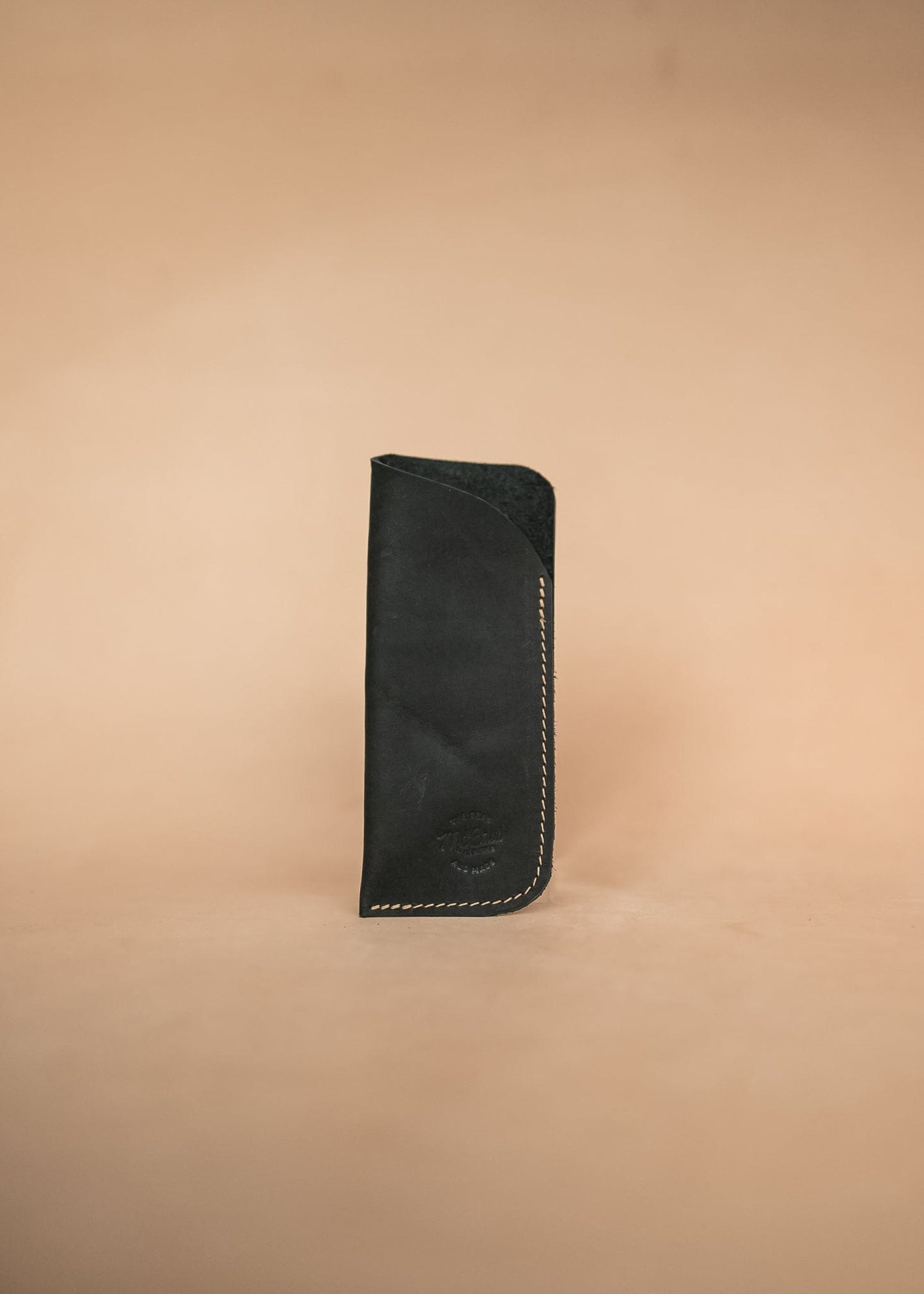 The Real McCaul Purses Black / Large Glasses Case Slip Australian Made Australian Owned Leather Glasses Case Slip Pouch Handmade in Australia