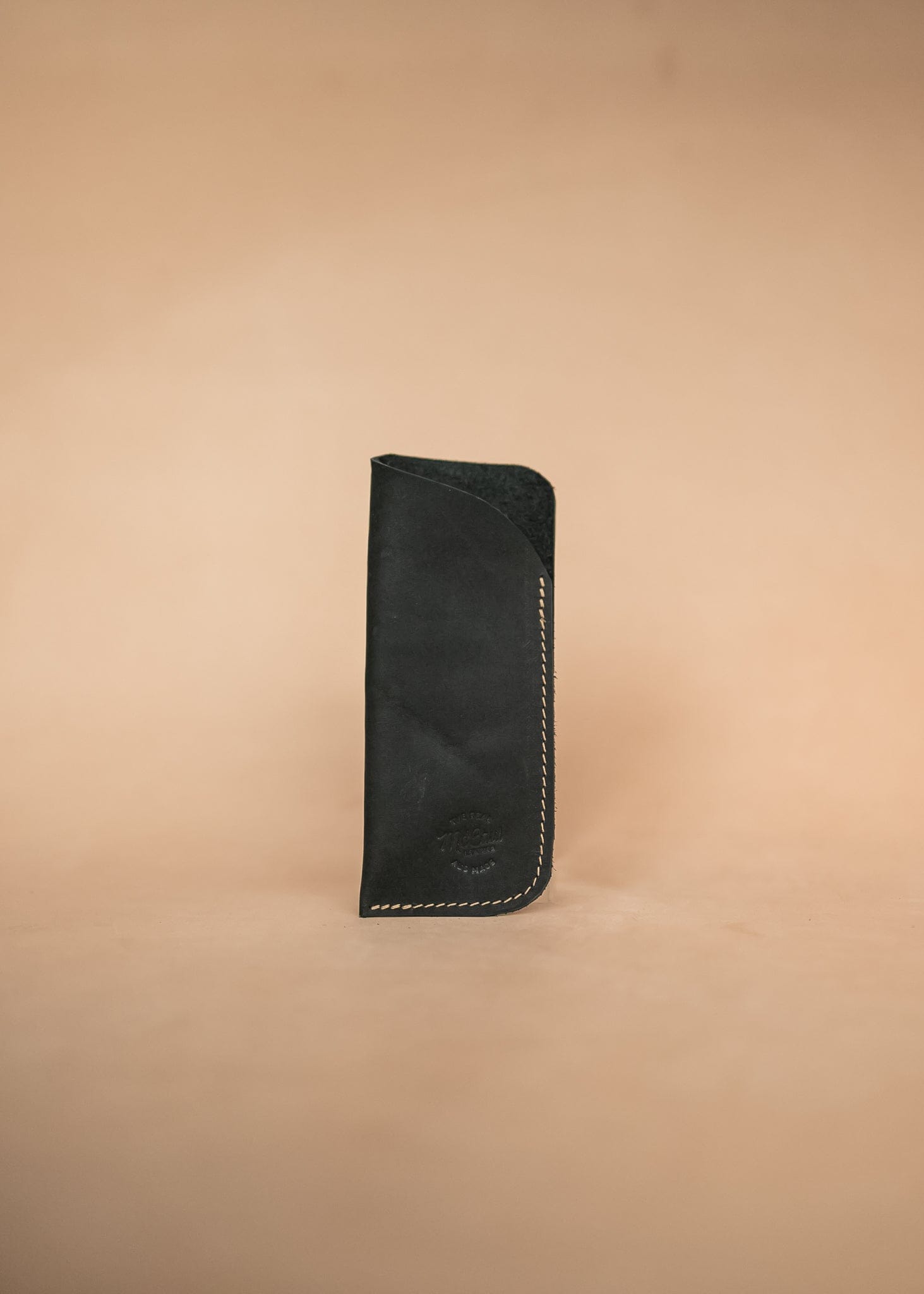 The Real McCaul Purses Black / Large Glasses Case Slip Australian Made Australian Owned Leather Glasses Case Slip Pouch Handmade in Australia