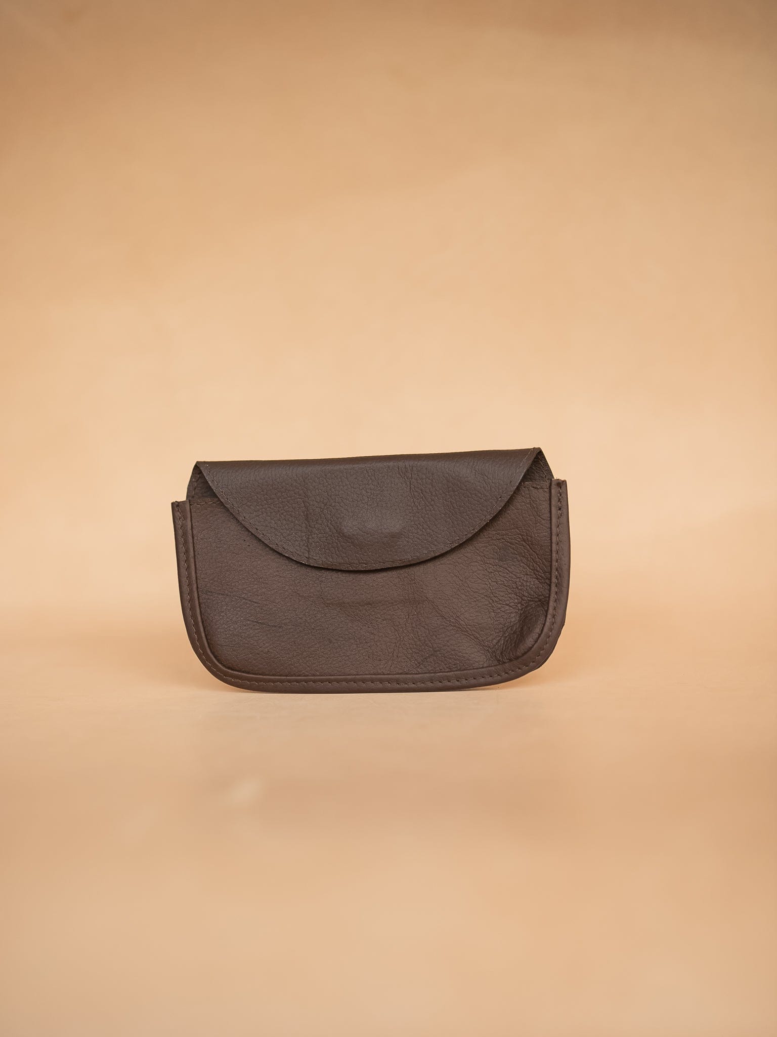 The Real McCaul Purses Brown / Large Phone Pouch Holder for Belt - Horizontal - Kangaroo Australian Made Australian Owned Leather Belt Pouch for Phone/Sunglasses Australian Made
