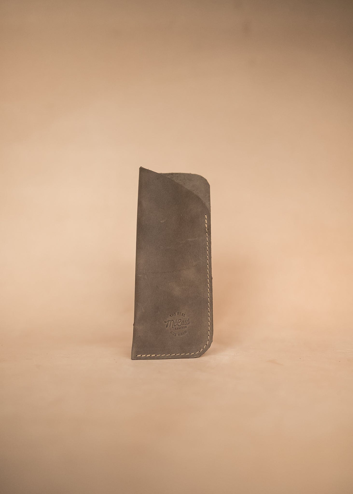 The Real McCaul Purses Clay / Large Glasses Case Slip Australian Made Australian Owned Leather Glasses Case Slip Pouch Handmade in Australia