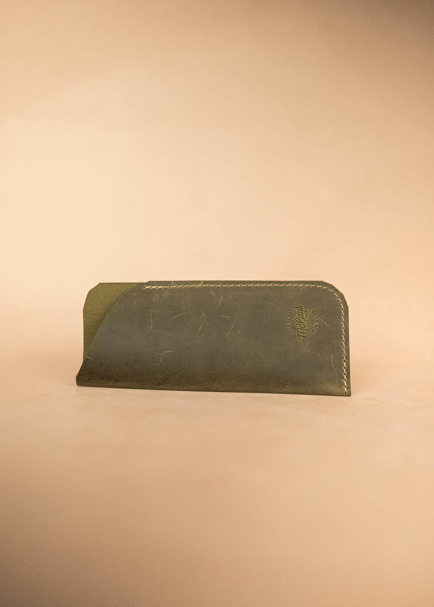 The Real McCaul Purses Glasses Case Slip Australian Made Australian Owned Leather Glasses Case Slip Pouch Handmade in Australia