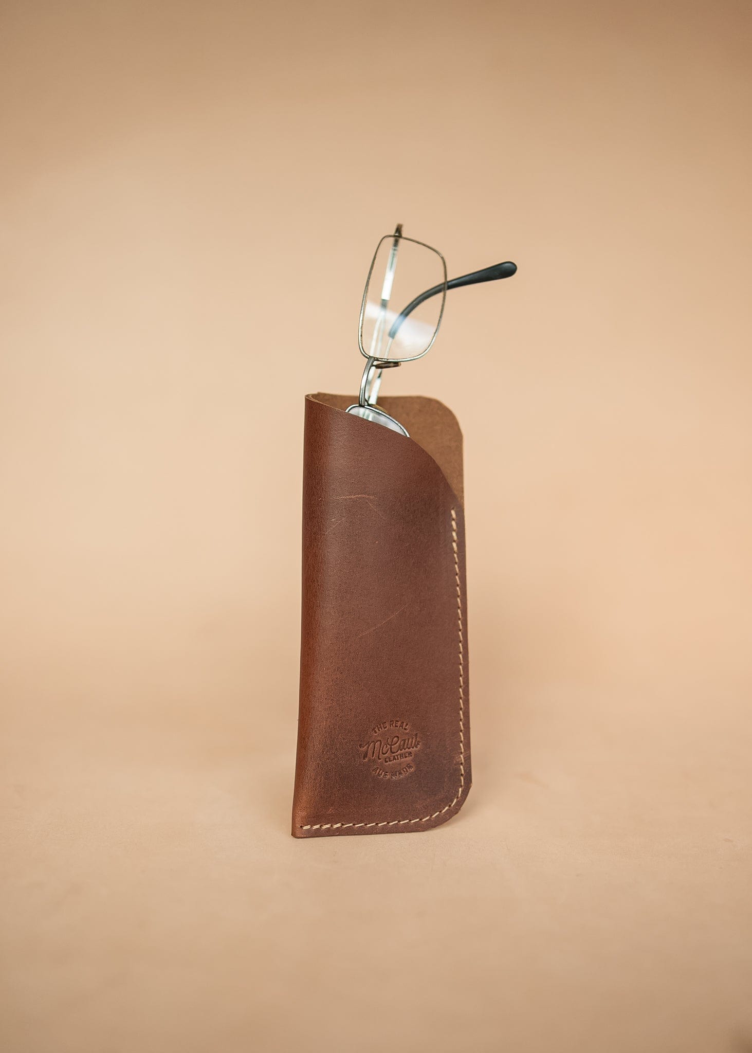 The Real McCaul Purses Glasses Case Slip Australian Made Australian Owned Leather Glasses Case Slip Pouch Handmade in Australia