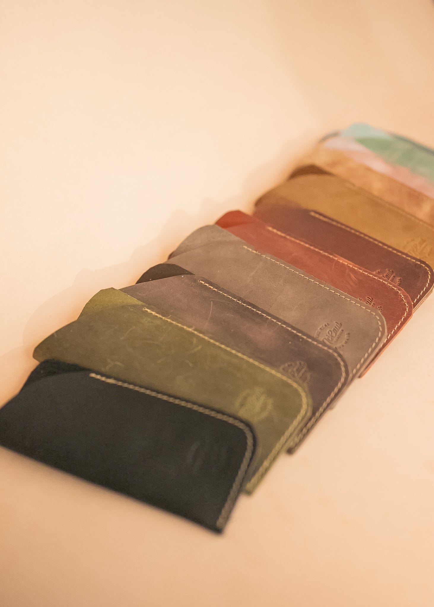 The Real McCaul Purses Glasses Case Slip Australian Made Australian Owned Leather Glasses Case Slip Pouch Handmade in Australia