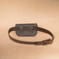 The Real McCaul Purses Phone Pouch Holder for Belt - Horizontal - Kangaroo Australian Made Australian Owned Leather Belt Pouch for Phone/Sunglasses Australian Made