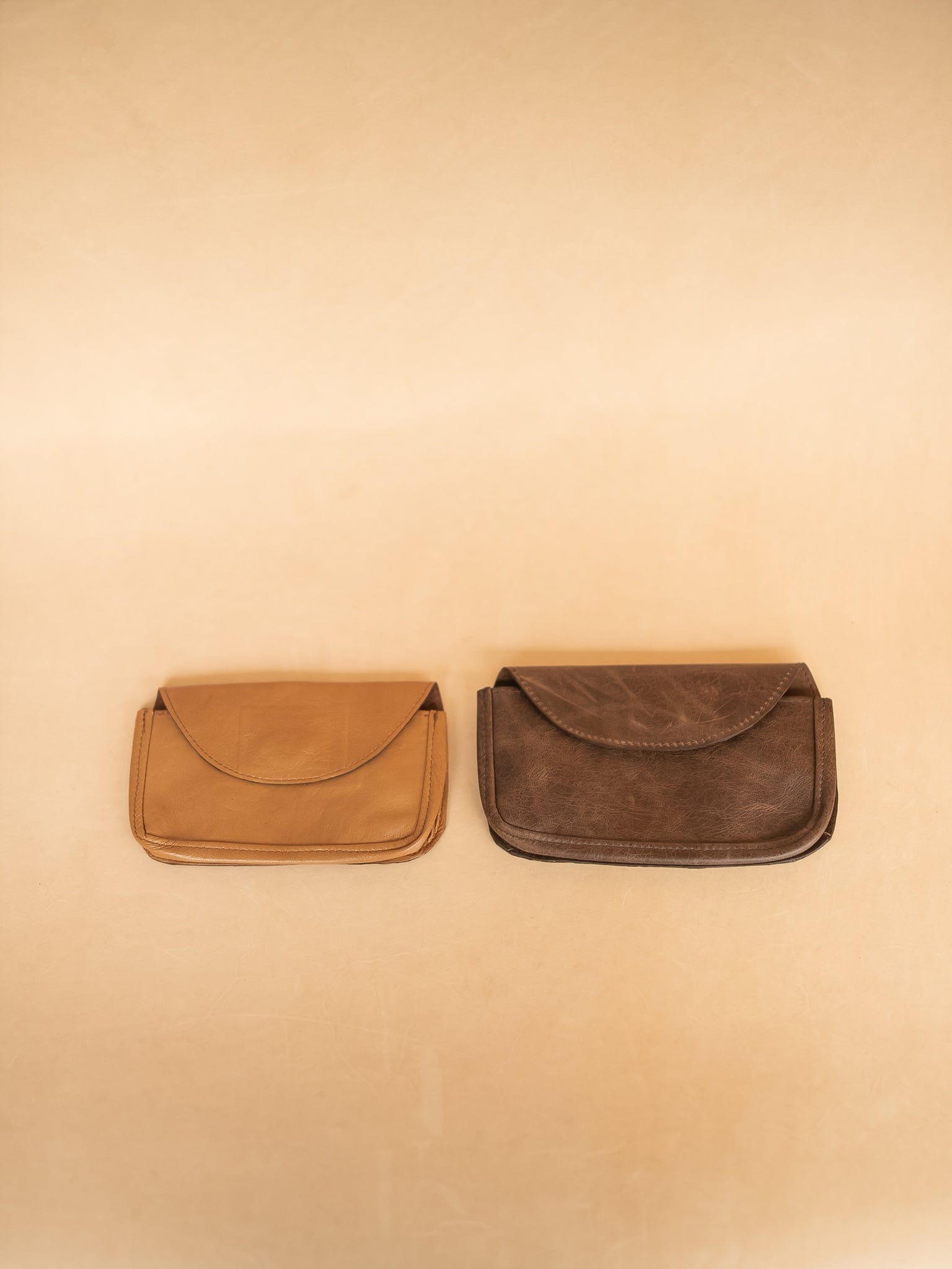 The Real McCaul Purses Phone Pouch Holder for Belt - Horizontal - Kangaroo Australian Made Australian Owned Leather Belt Pouch for Phone/Sunglasses Australian Made