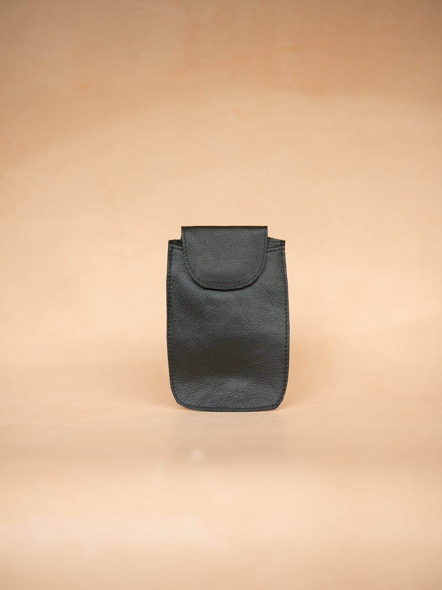 The Real McCaul Purses Phone Pouch Holder for Belt - Vertical - Cowhide Australian Made Australian Owned Leather Belt Pouch for Phone/Sunglasses Australian Made
