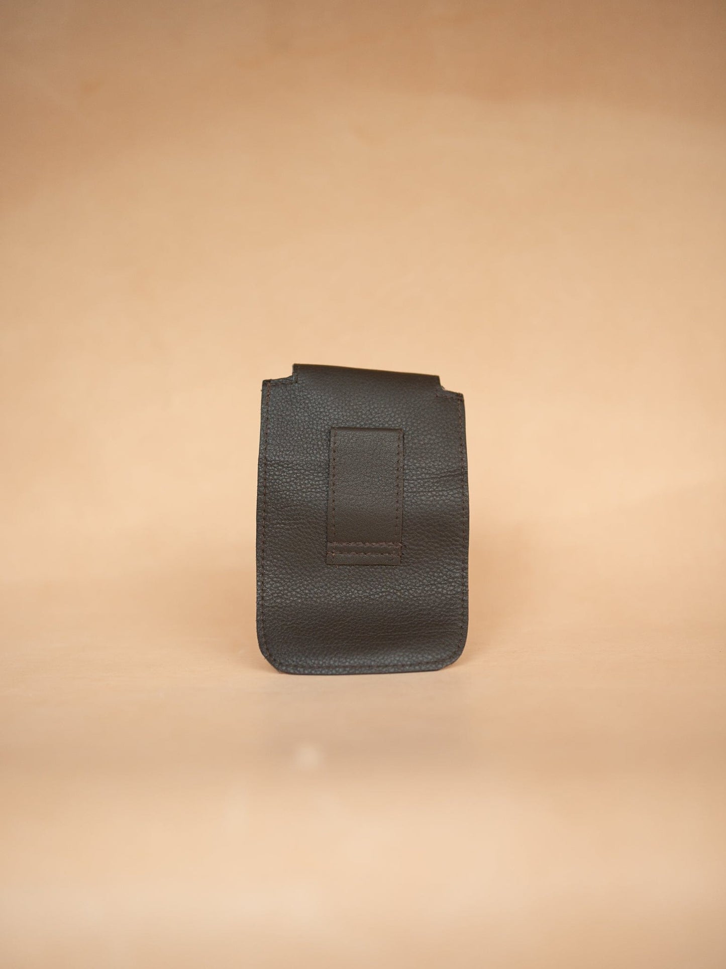 The Real McCaul Purses Phone Pouch Holder for Belt - Vertical - Cowhide Australian Made Australian Owned Leather Belt Pouch for Phone/Sunglasses Australian Made