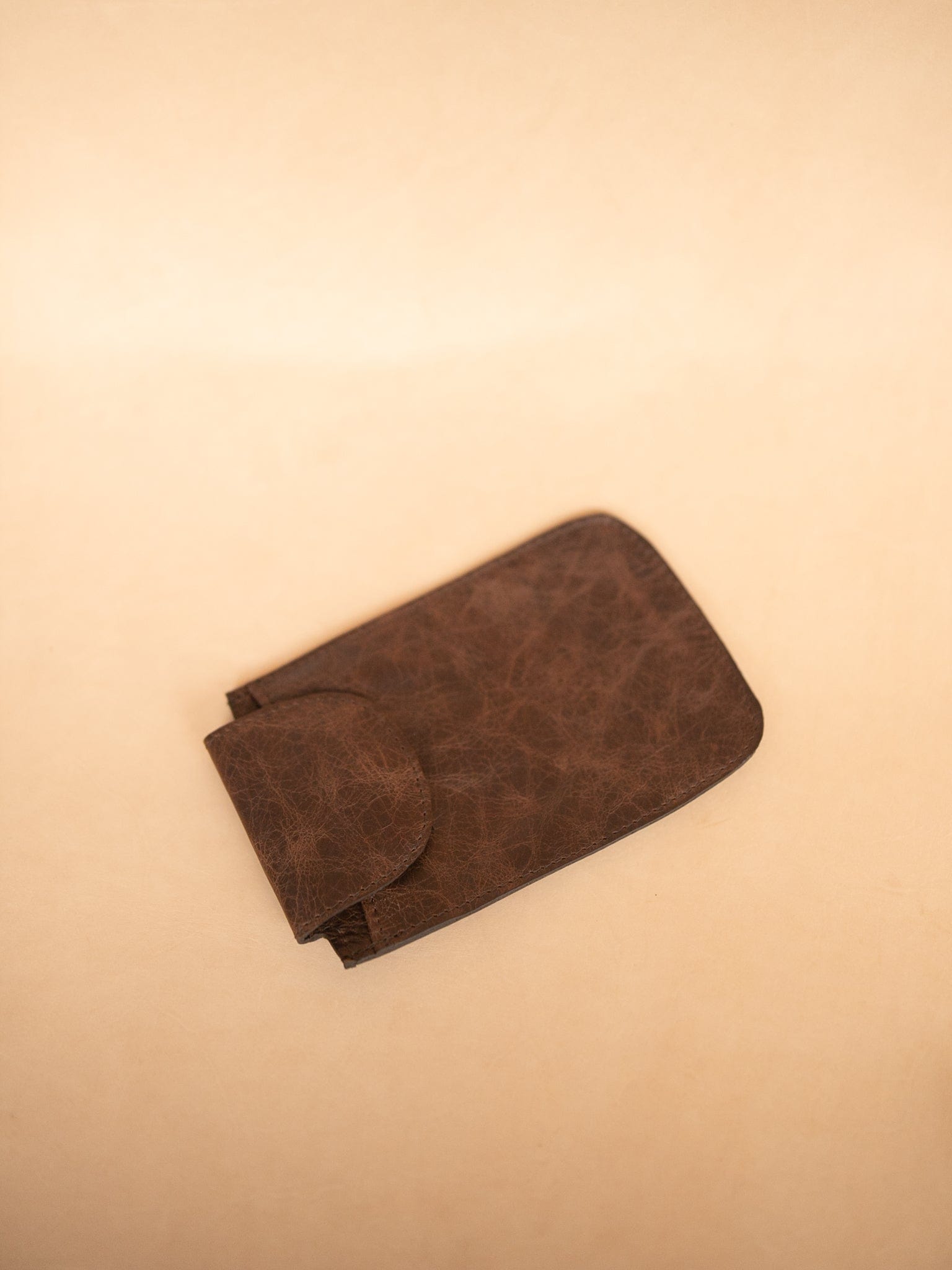 The Real McCaul Purses Phone Pouch Holder for Belt - Vertical - Cowhide Australian Made Australian Owned Leather Belt Pouch for Phone/Sunglasses Australian Made