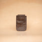 The Real McCaul Purses Phone Pouch Holder for Belt - Vertical - Cowhide Australian Made Australian Owned Leather Belt Pouch for Phone/Sunglasses Australian Made