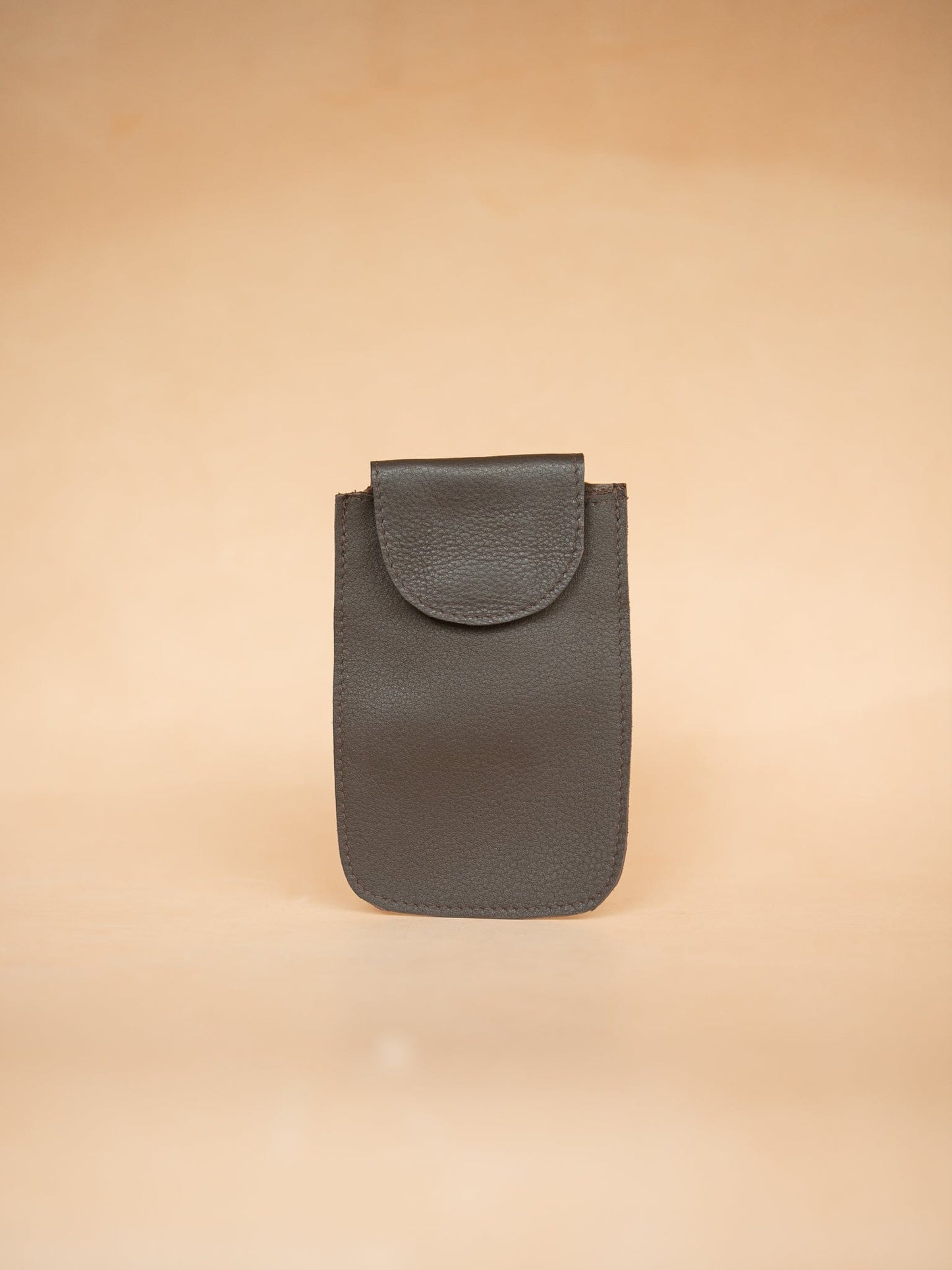 The Real McCaul Purses Phone Pouch Holder for Belt - Vertical - Cowhide Australian Made Australian Owned Leather Belt Pouch for Phone/Sunglasses Australian Made