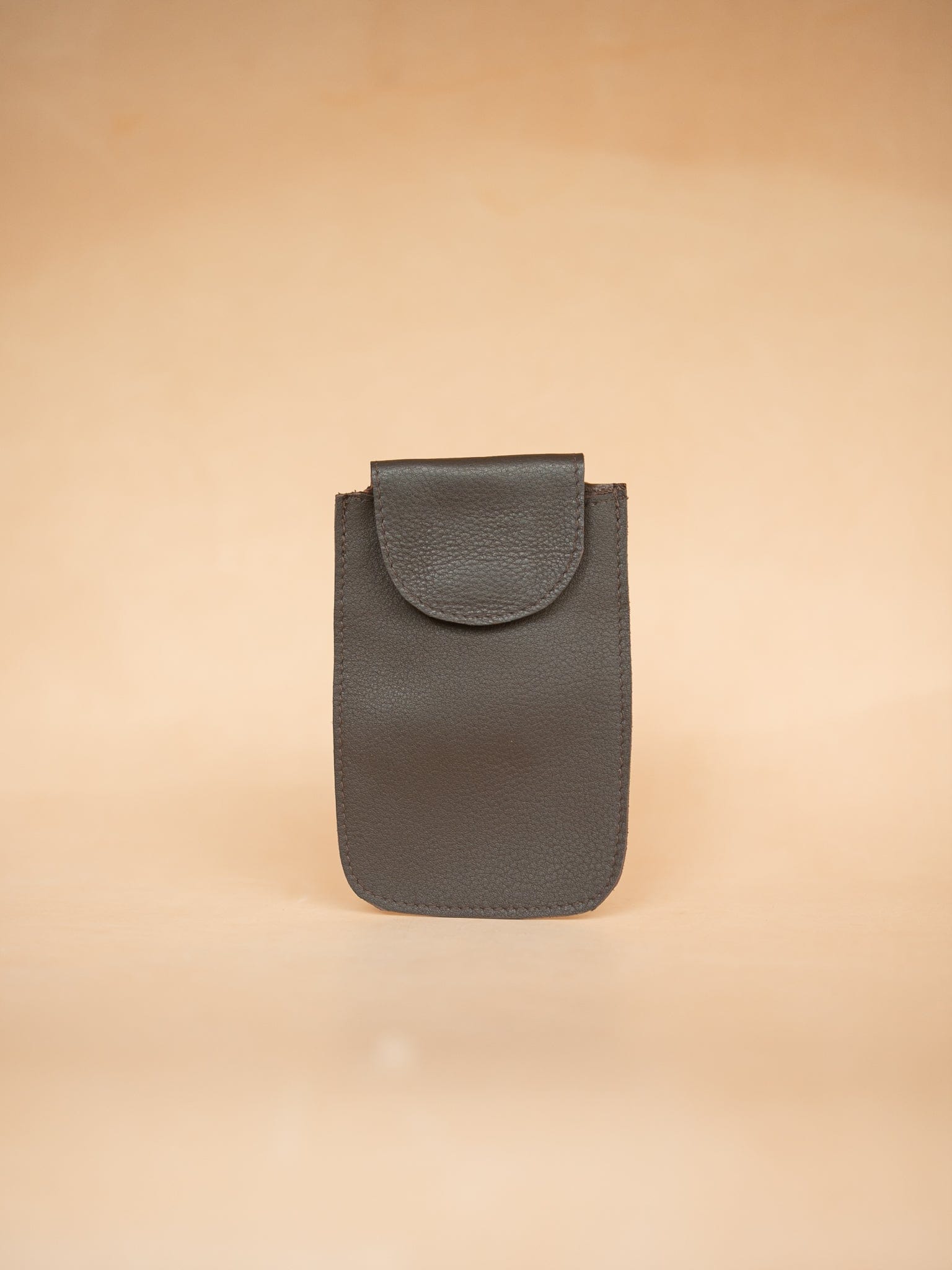 The Real McCaul Purses Phone Pouch Holder for Belt - Vertical - Cowhide Australian Made Australian Owned Leather Belt Pouch for Phone/Sunglasses Australian Made