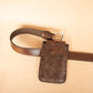 The Real McCaul Purses Phone Pouch Holder for Belt - Vertical - Cowhide Australian Made Australian Owned Leather Belt Pouch for Phone/Sunglasses Australian Made