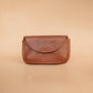 The Real McCaul Purses Rust / Large Phone Pouch Holder for Belt - Horizontal - Cowhide Australian Made Australian Owned Leather Belt Pouch for Phone/Sunglasses Australian Made