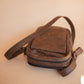The Real McCaul Shoulder Bags The Darren Man Bag - Cowhide - Premium Marble Brown Australian Made Australian Owned Large Men's Organiser Man Bag Leather Made In Australia