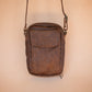 The Real McCaul Shoulder Bags The Darren Man Bag - Cowhide - Premium Marble Brown Australian Made Australian Owned Large Men's Organiser Man Bag Leather Made In Australia